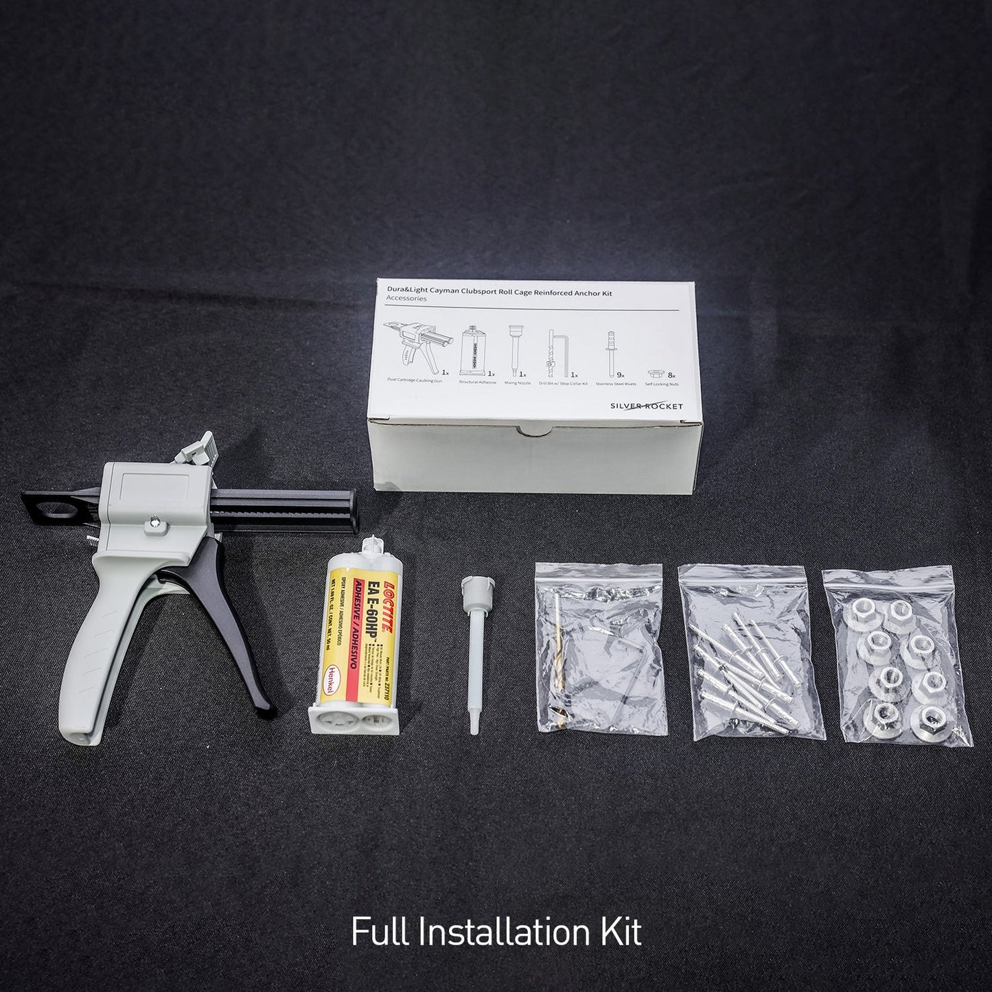 SR DURA&LIGHT CAYMAN CLUBSPORT ROLL CAGE REINFORCED ANCHOR KIT - 7075 ALUMINUM