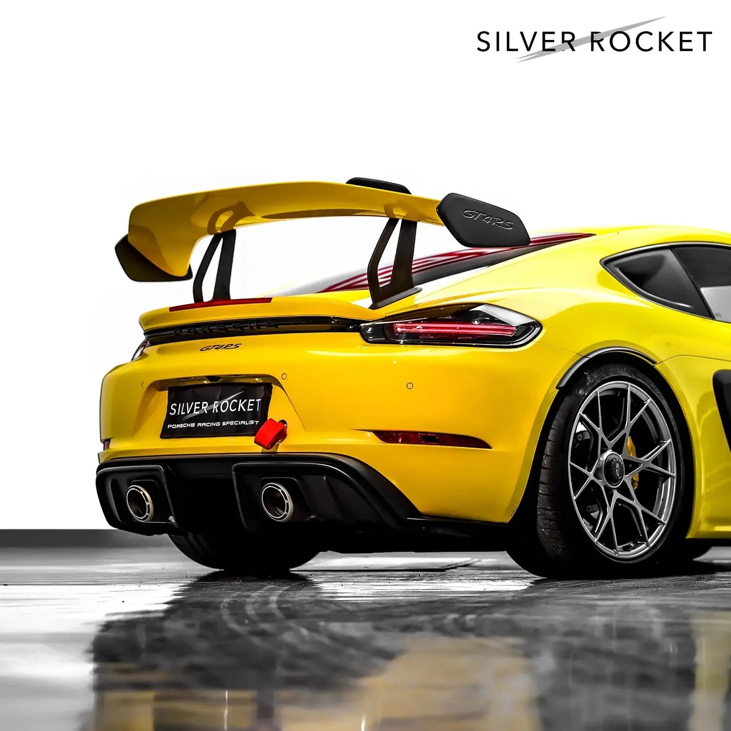 SR GT4 RS OEM ALUMINUM LOOK 3-INCH CC-1 WING RISER [PORSCHE 718 GT4 RS]