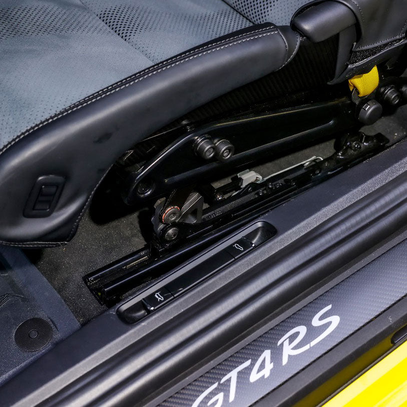 SR PORSCHE LWB SEAT ANGLE ADJUSTER - TC4 TITANIUM [PORSCHE 718 GT4 RS, 991 GT3 RS, 991 GT2 RS]