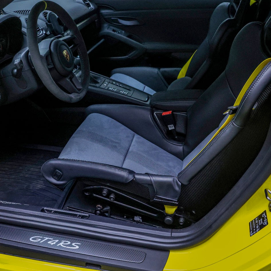 SR PORSCHE LWB SEAT ANGLE ADJUSTER - TC4 TITANIUM [PORSCHE 718 GT4 RS, 991 GT3 RS, 991 GT2 RS]