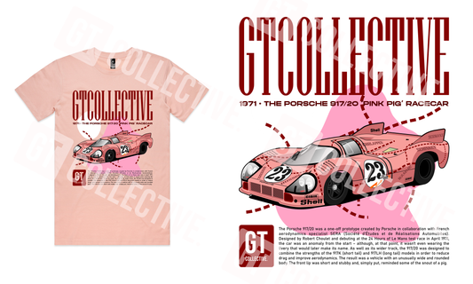 GT-C Porsche Pink Pig Merch Tee