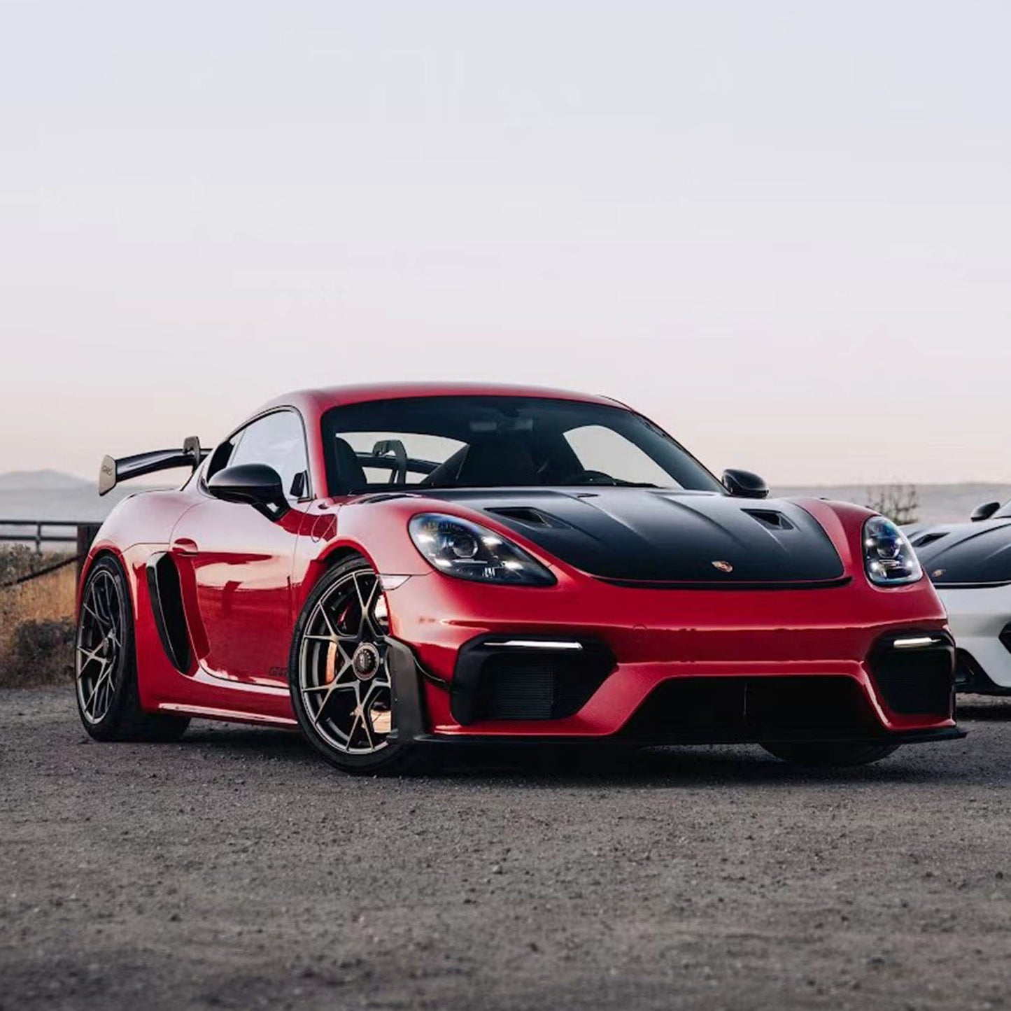 SR DRY CARBON FIBER CLUBSPORT DIVE PLANE & LOWER SIDE SPOILER PACK [PORSCHE 718 Cayman GT4 RS Clubsport]