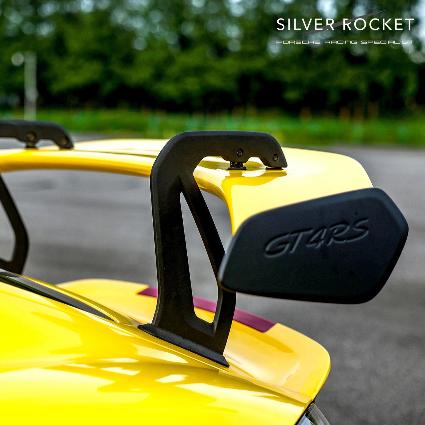 SR GT4 RS OEM ALUMINUM LOOK 3-INCH CC-1 WING RISER [PORSCHE 718 GT4 RS]