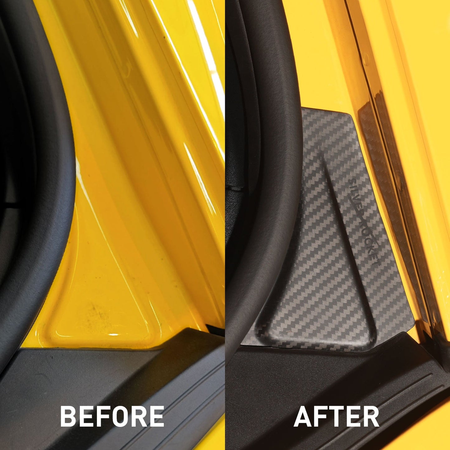 SR WING SUPPORT BODY REINFORCEMENT DRY CARBON FIBER PLATES [PORSCHE 981 / 718 / GT4 / RS]