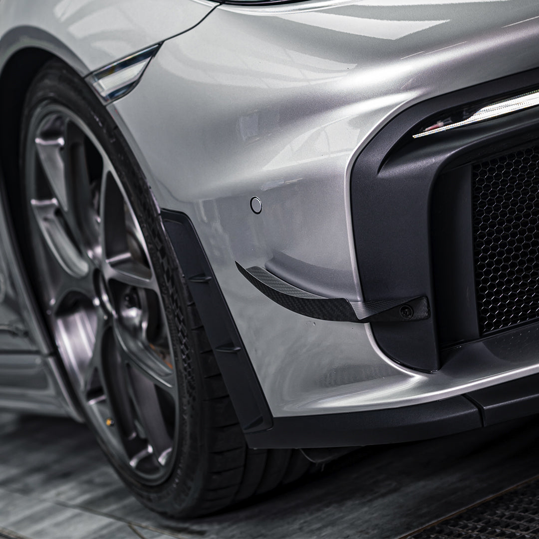 SR DRY CARBON FIBER CLUBSPORT DIVE PLANE & LOWER SIDE SPOILER PACK [PORSCHE 718 Cayman GT4 RS Clubsport]