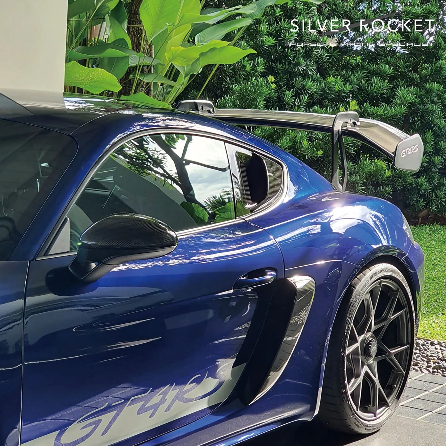 SR GT4 RS OEM ALUMINUM LOOK 3-INCH CC-1 WING RISER [PORSCHE 718 GT4 RS]