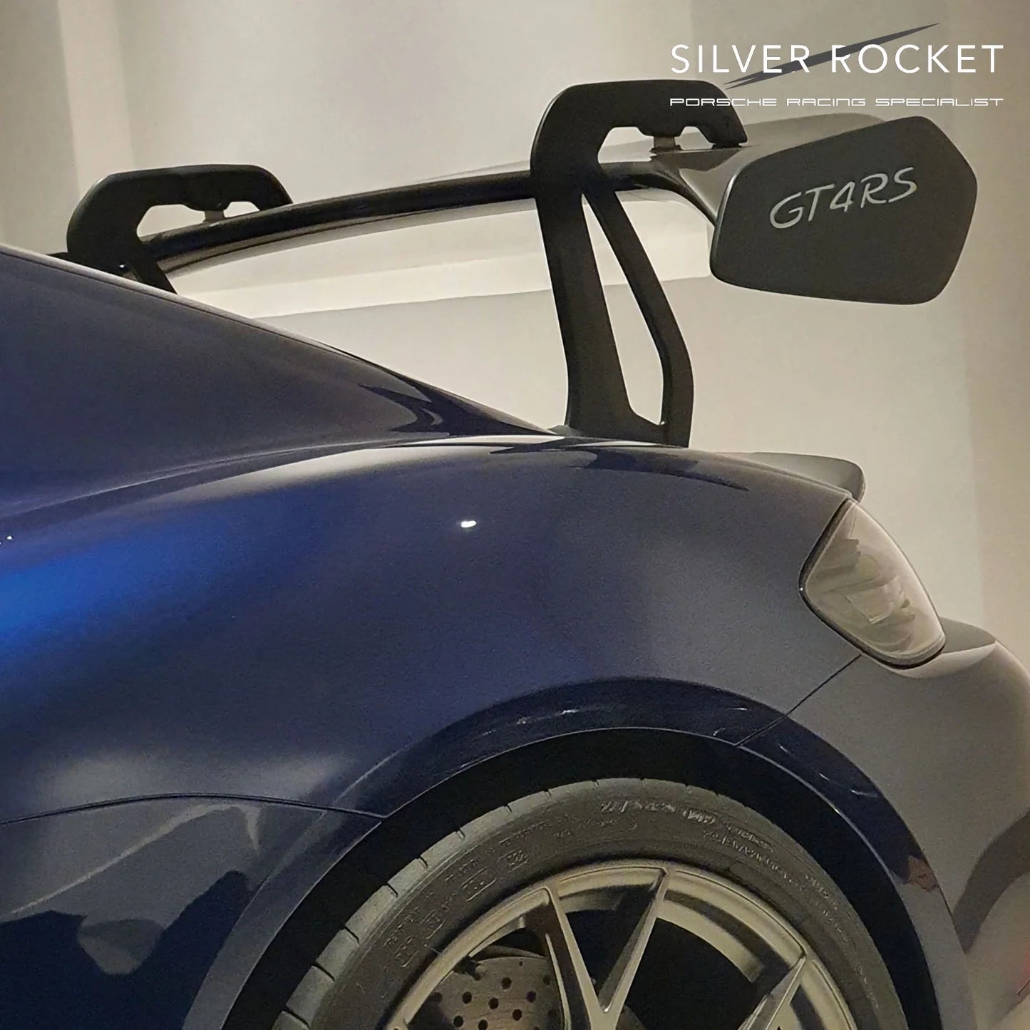 SR GT4 RS OEM ALUMINUM LOOK 3-INCH CC-1 WING RISER [PORSCHE 718 GT4 RS]
