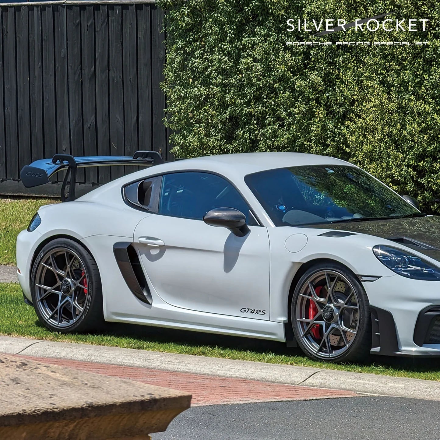 SR GT4 RS OEM ALUMINUM LOOK 3-INCH CC-1 WING RISER [PORSCHE 718 GT4 RS]